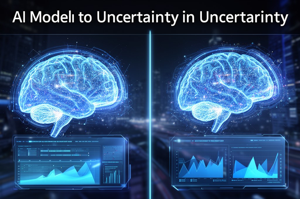 Comparing AI models for uncertainty in a futuristic concept