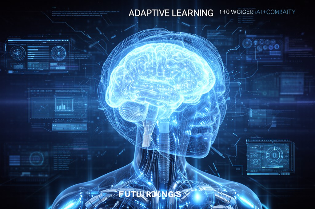 futuristic AI concept with adaptive learning