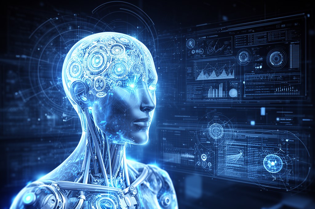 futuristic AI analysis concept