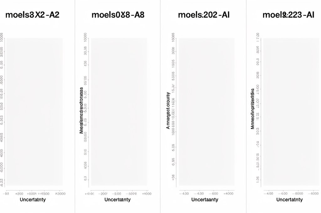Comparison of AI models showing varying degrees of uncertainty