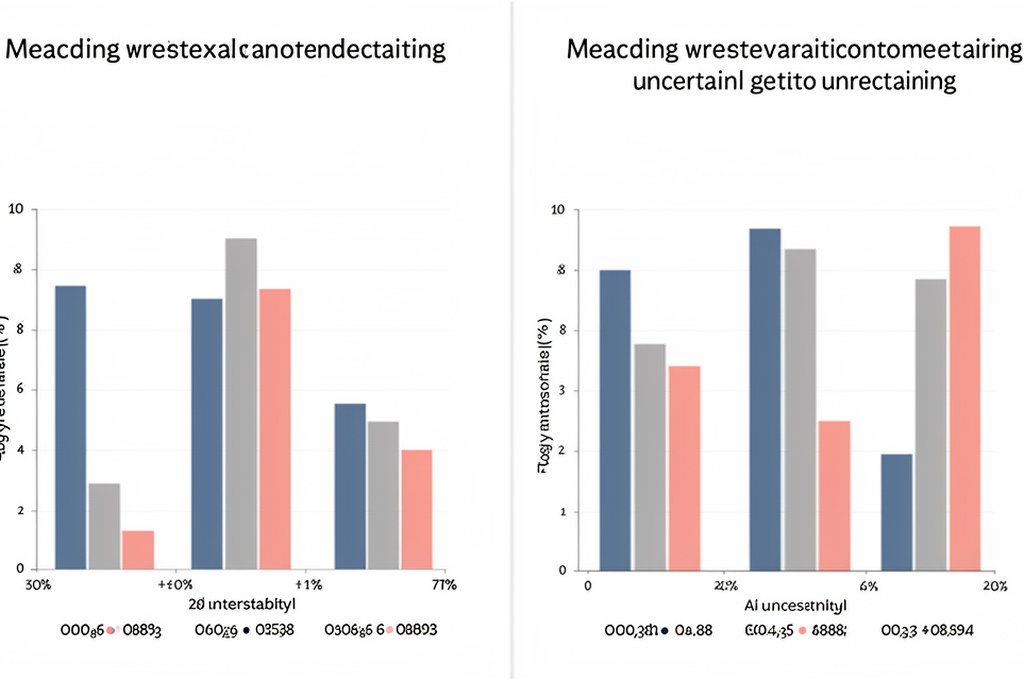 Comparison of AI models showing varying degrees of uncertainty