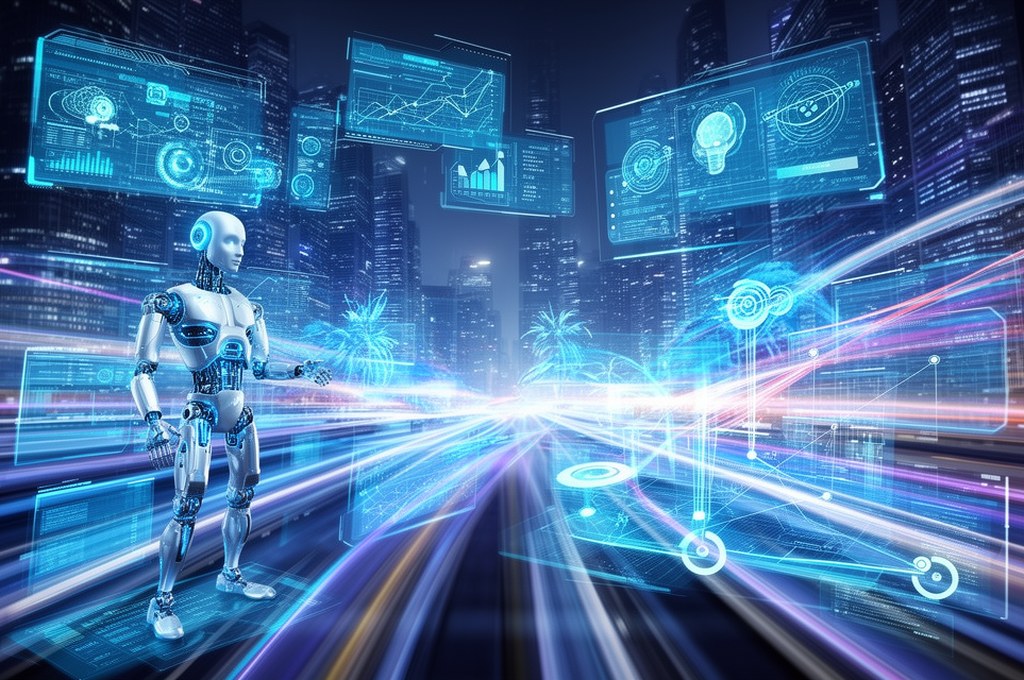Futuristic concept of AI planning in dynamic environments