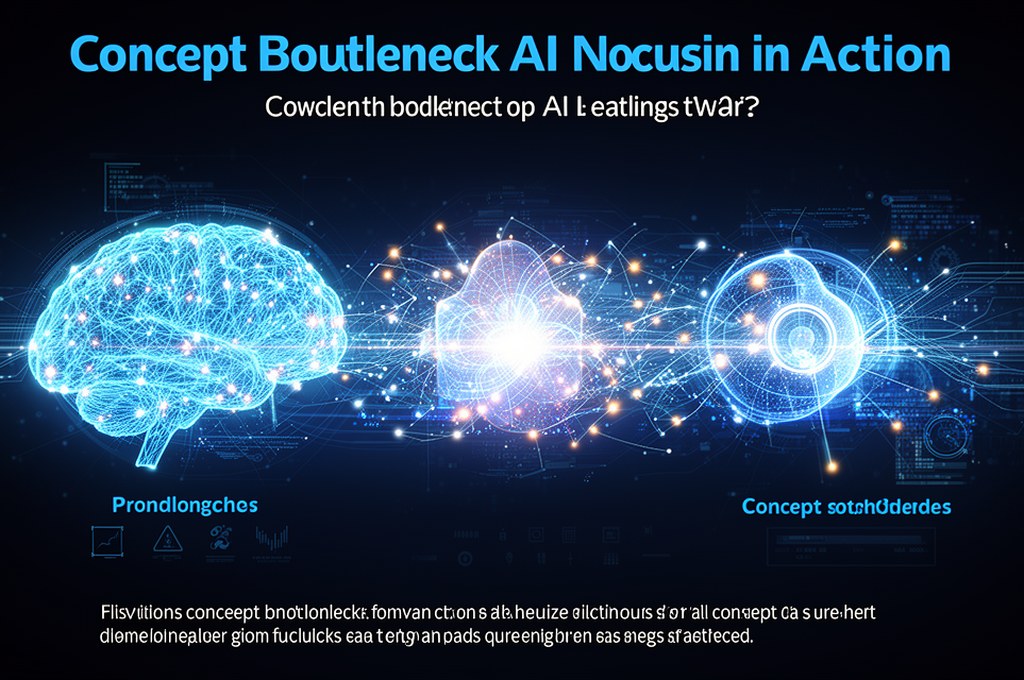 Concept bottleneck AI model in action