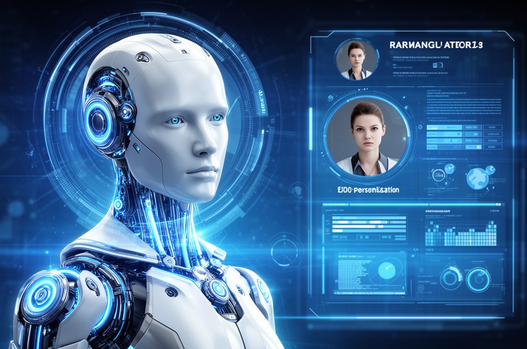 futuristic AI analyzing user profile for personalization