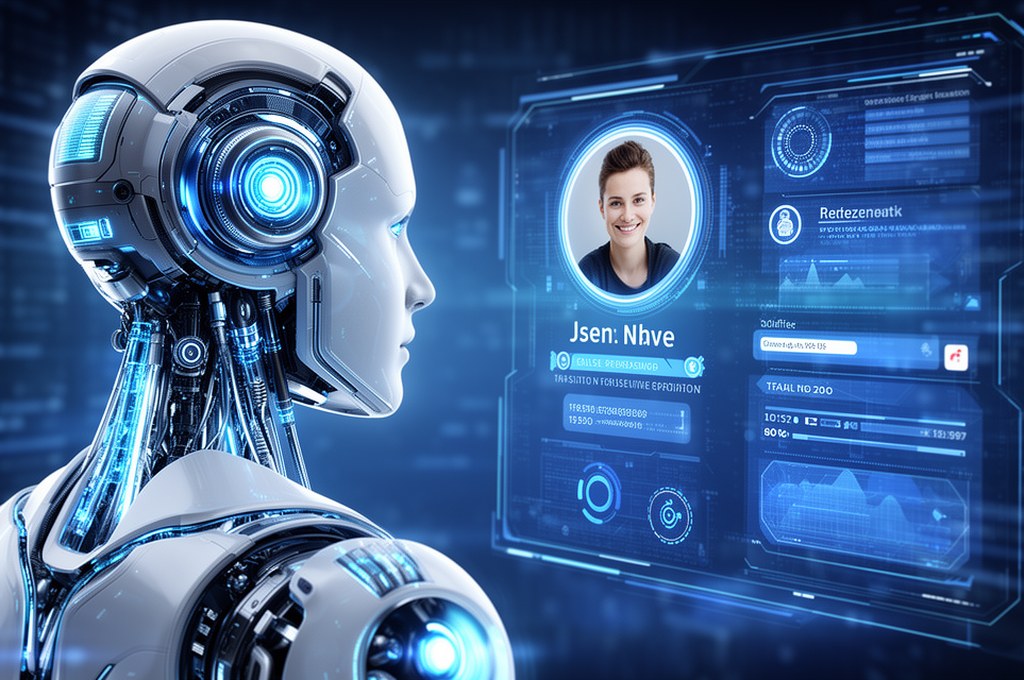 futuristic AI analyzing user profile for personalization