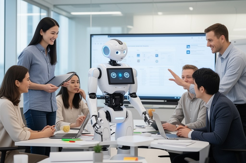 an AI assistant being onboarded like a new team member
