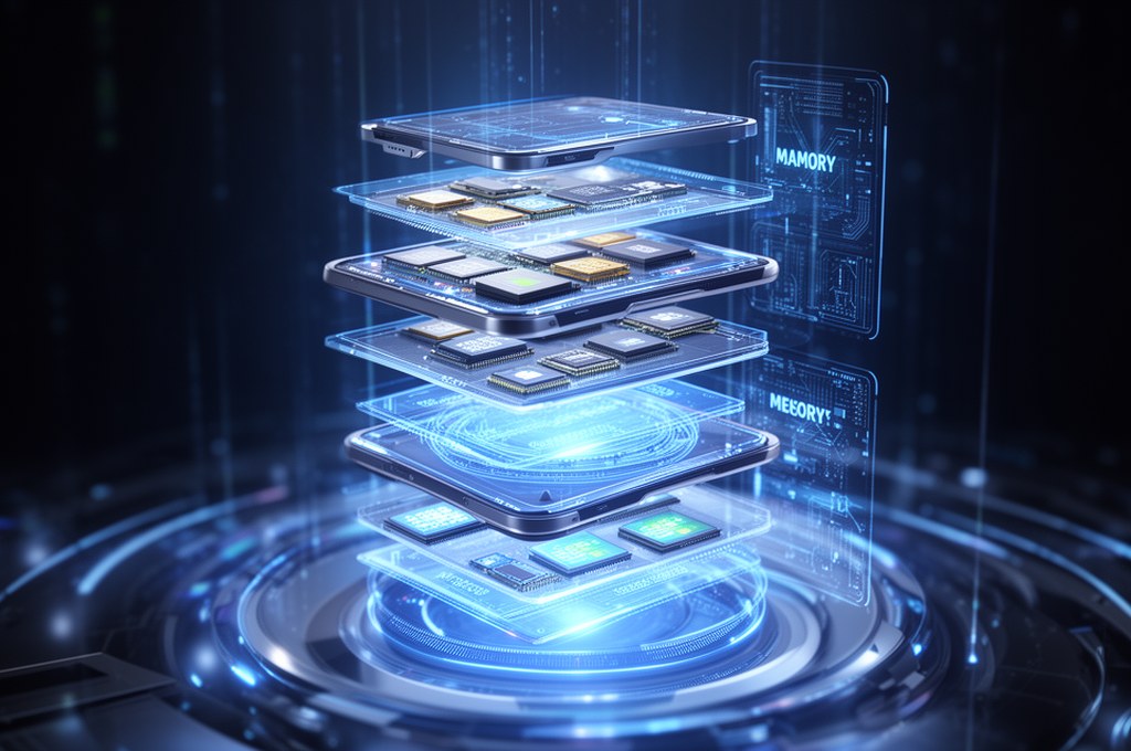 futuristic AI assistant with memory layers