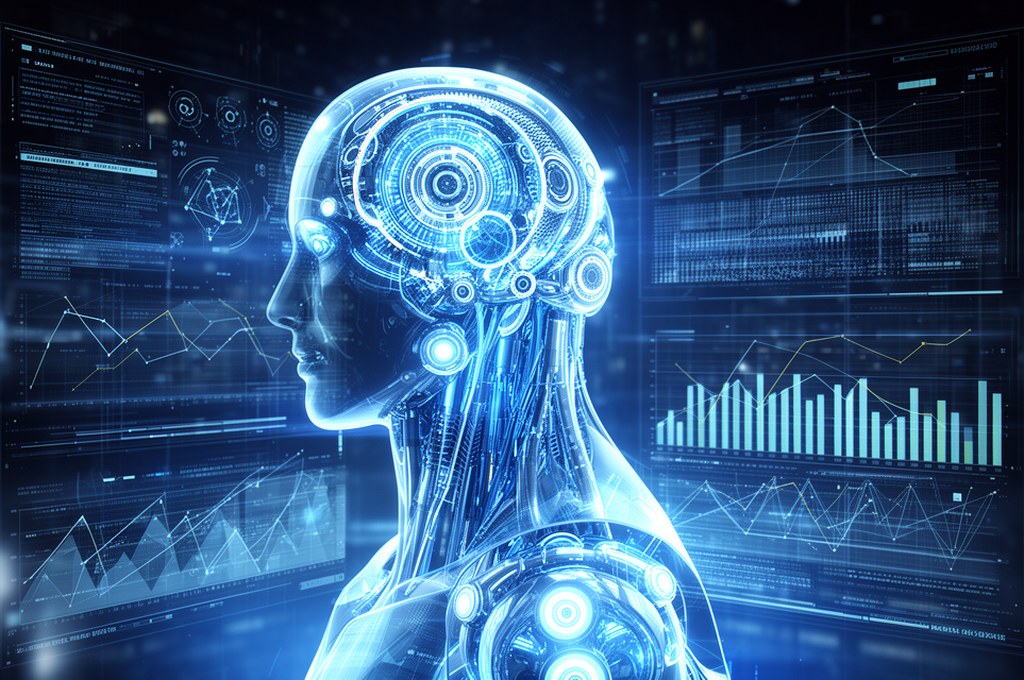 futuristic AI data analysis concept
