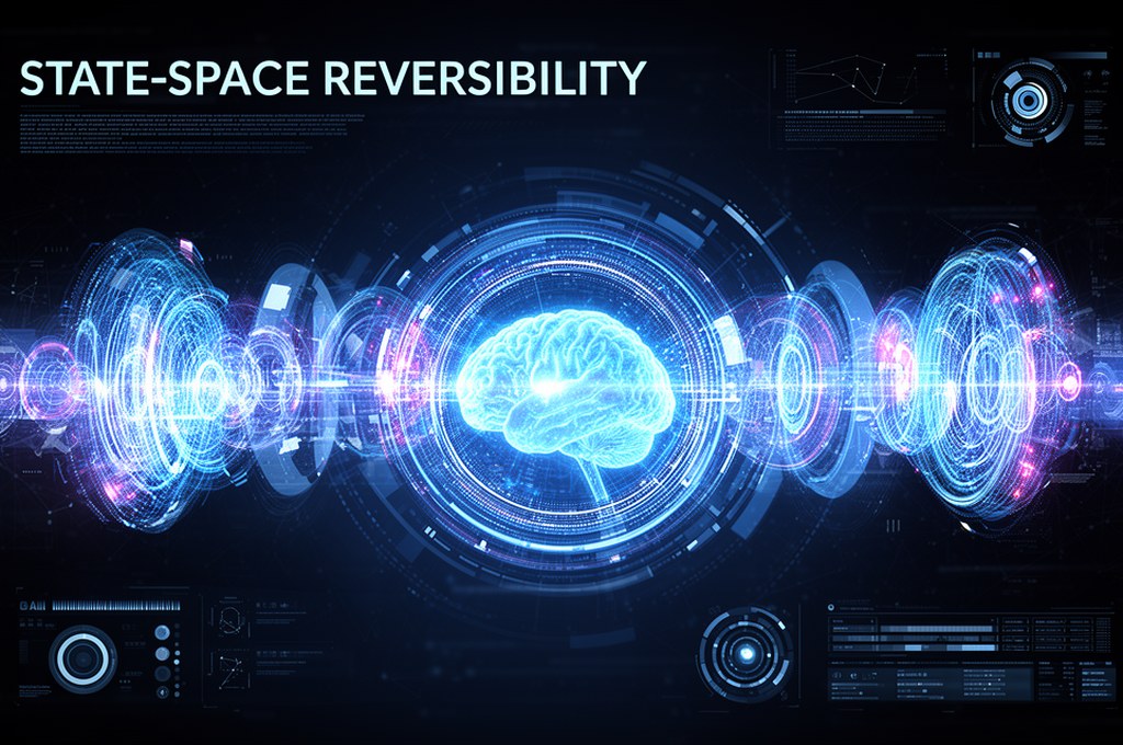 Futuristic concept of state-space reversibility in AI
