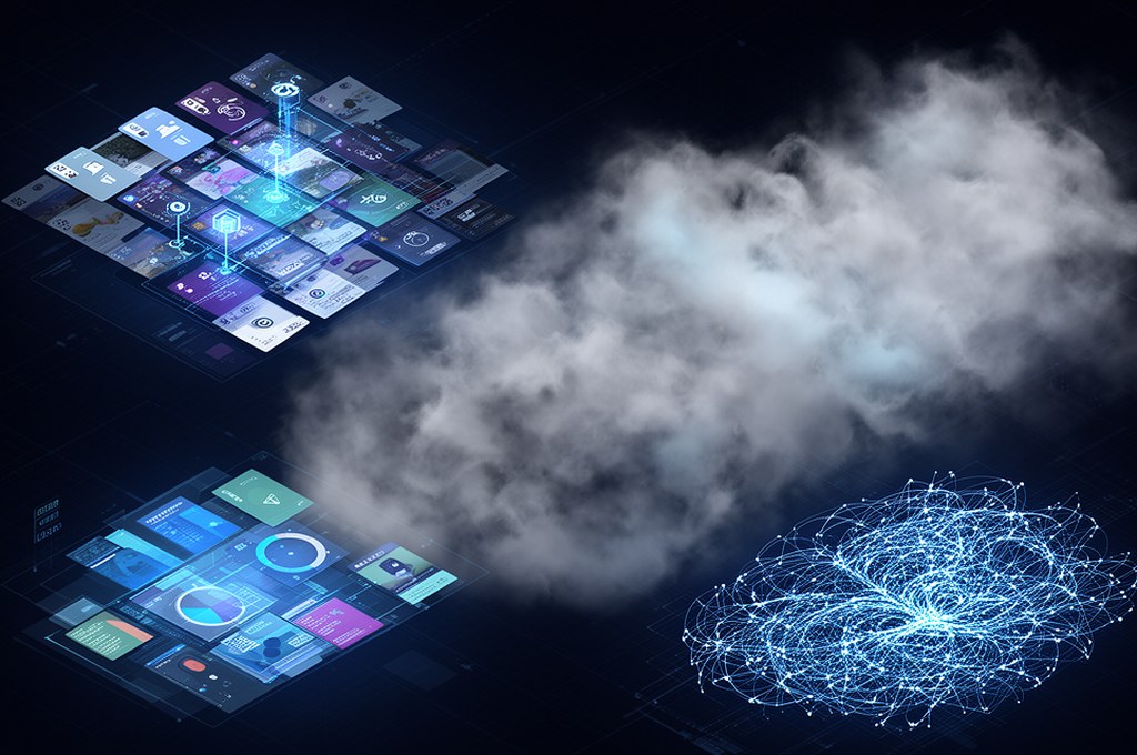 Abstract visualization of imperfect information in AI strategy, hidden cards, fog of war, probabilit